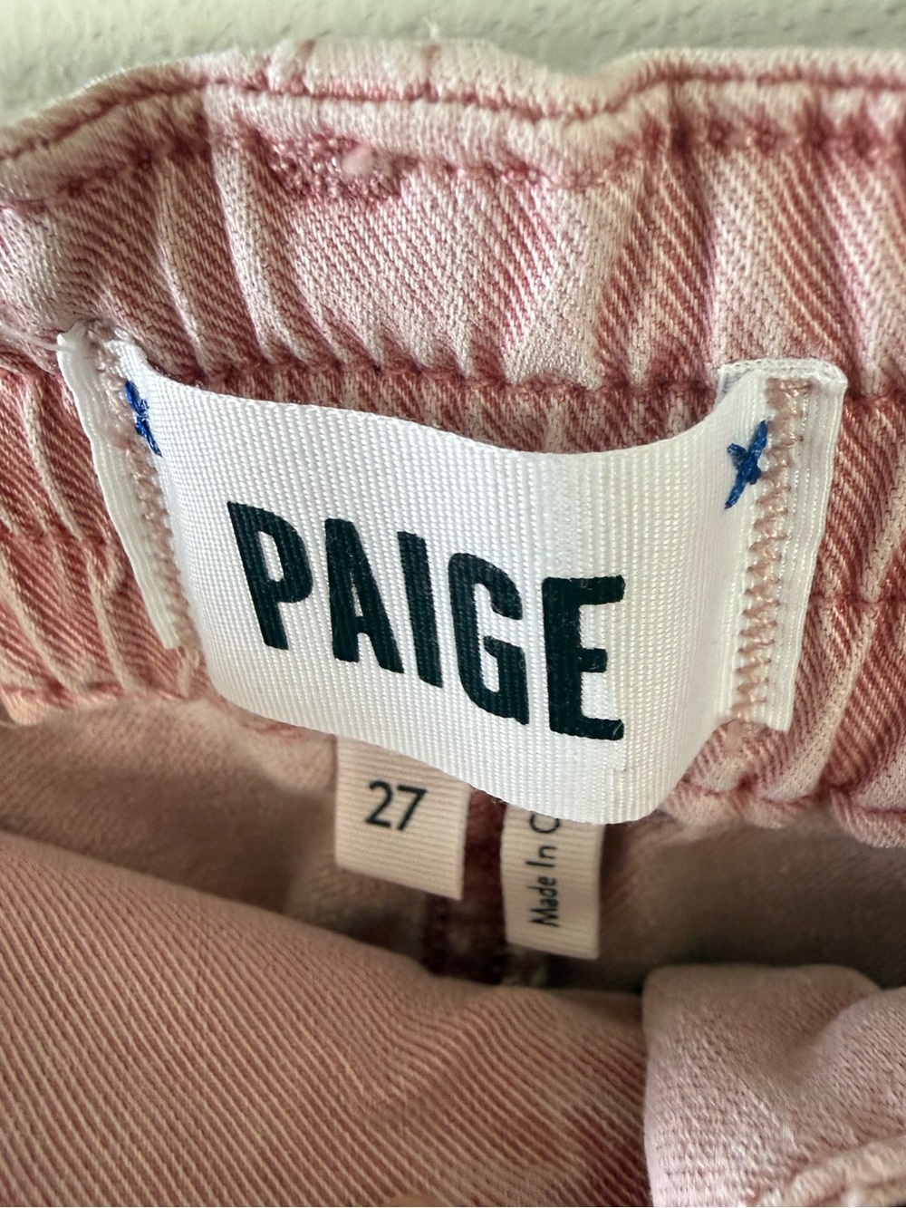 PAIGE Christy Pant Vintage Rouge Glow Pink Casual Women’s Size 27 - Picture 7 of 11